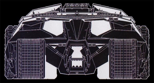 batmobile tumbler blueprints